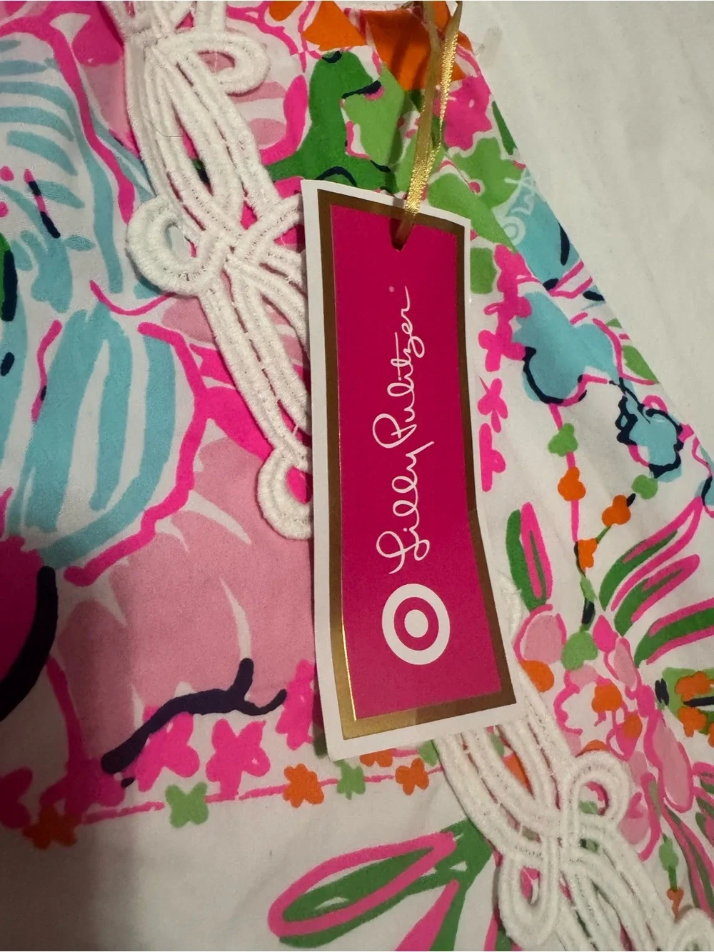 Lilly Pulitzer x Target Sleeveless Shift Dress - Pink Floral, girls Medium (7-8)